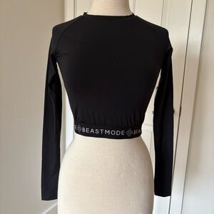 Beast Mode x Gracie Knockout Long Sleeve Crop Top Women’s XS